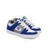 Sneaker DC SHOES "Pure", Kinder, Gr. 2(33), weiß, blau, grau, Obermaterial: Leder / Futter: Textil / Außensohle: Gummi, Schuhe