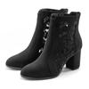 High-Heel-Stiefelette LASCANA "Ankle Boot, Stiefel", Damen, Gr. 43, schwarz, Obermaterial: 100% Textilmaterial. Futter: 100% Textilmaterial. Decksohle: 100% Lederimitat. Laufsohle: 100% Synthetik, unifarben, feminin, Schuhe, mit modischer Spitze und...