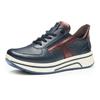 Sneaker ARA "SAPPORO", Damen, Gr. 4,5 (37,5), bunt (nachtblau, braun), Glattleder, sportlich, Schuhe, Plateausneaker, Schnürschuh in Komfortweite H (= sehr weit)