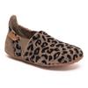 Hausschuh BISGAARD "sailor wool", Kinder, Gr. 26, braun (braun, leo), Wolle, animal-print, klassisch, Schuhe, Kindergartenschuh mit Lammwolle, Größenschablone zum Download