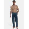 Pyjamahose TOM TAILOR "Milos", Herren, Gr. 48, N-Gr, blau (blau, mittel, karo), Obermaterial: 100% Baumwolle, casual, Hosen