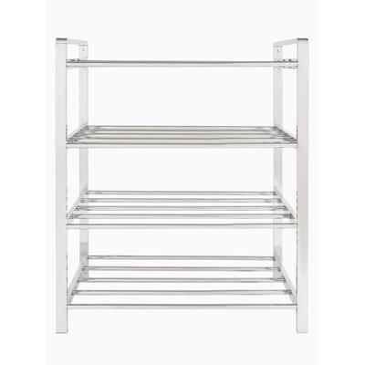 Schuhregal HEINE HOME, silber (silberfarben), B:60cm H:70cm T:30cm, Metall, Regale Image