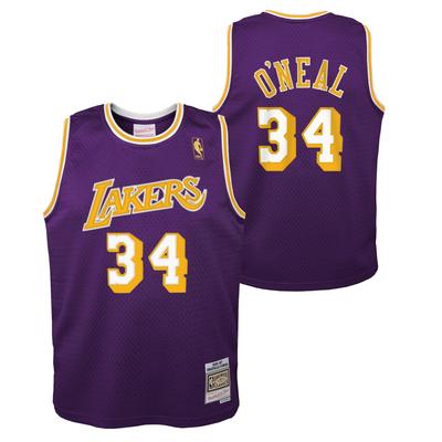 Los Angeles Lakers Shaquille O'Neal 1996–97 Hardwood Classics Alternate Swingman Trikot – Gelb – Jugend Image