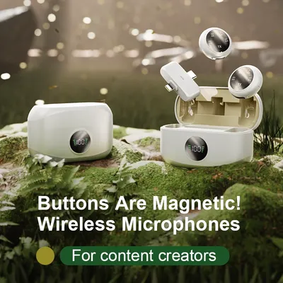 K31Pro 2,4 G Wireless Lavalier Dual Mikrofon 5,3 Bluetooth ENCNoise Cancelling Digital Display für Videoaufnahmen Aufnahme