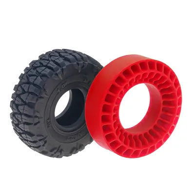 4 Stück Silikonkautschuk-Einsätze aus Schaumstoff für 60–62 mm x 20 mm 1,0 Zoll Reifen 1/10 RC Crawler Car TRX4 SCX10 Pro Capra Gen8 VS4-10