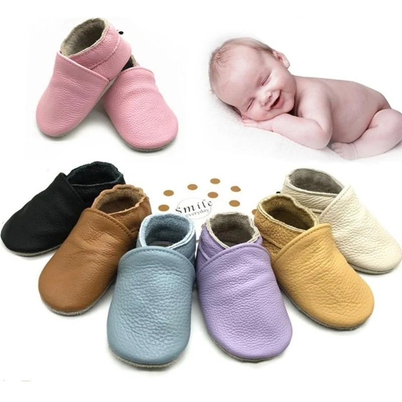 Qx2d Voralker Krippenschuhe Erste Wanderschuhe Schuhe Federblatt Leder Moccasins Schuhe Image