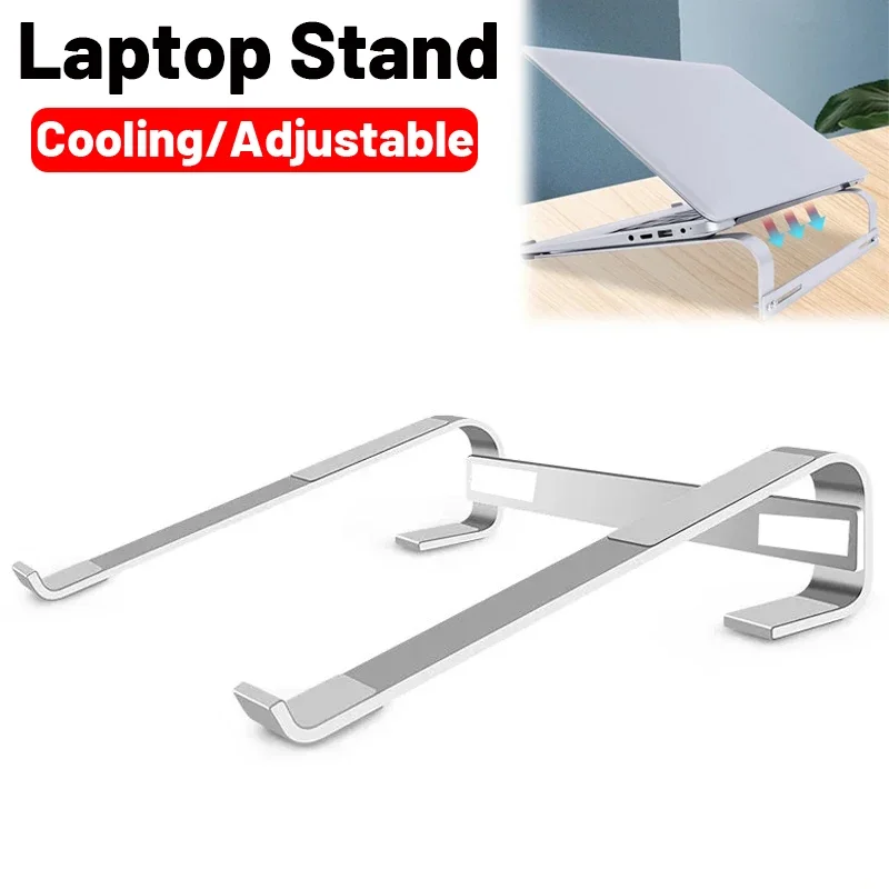 Verstellbarer Laptop-Ständer aus Aluminium, tragbarer Notebook-Halter für MacBook Pro, Computer-Riser-Ständer, Kühlhalterung, Neu Image