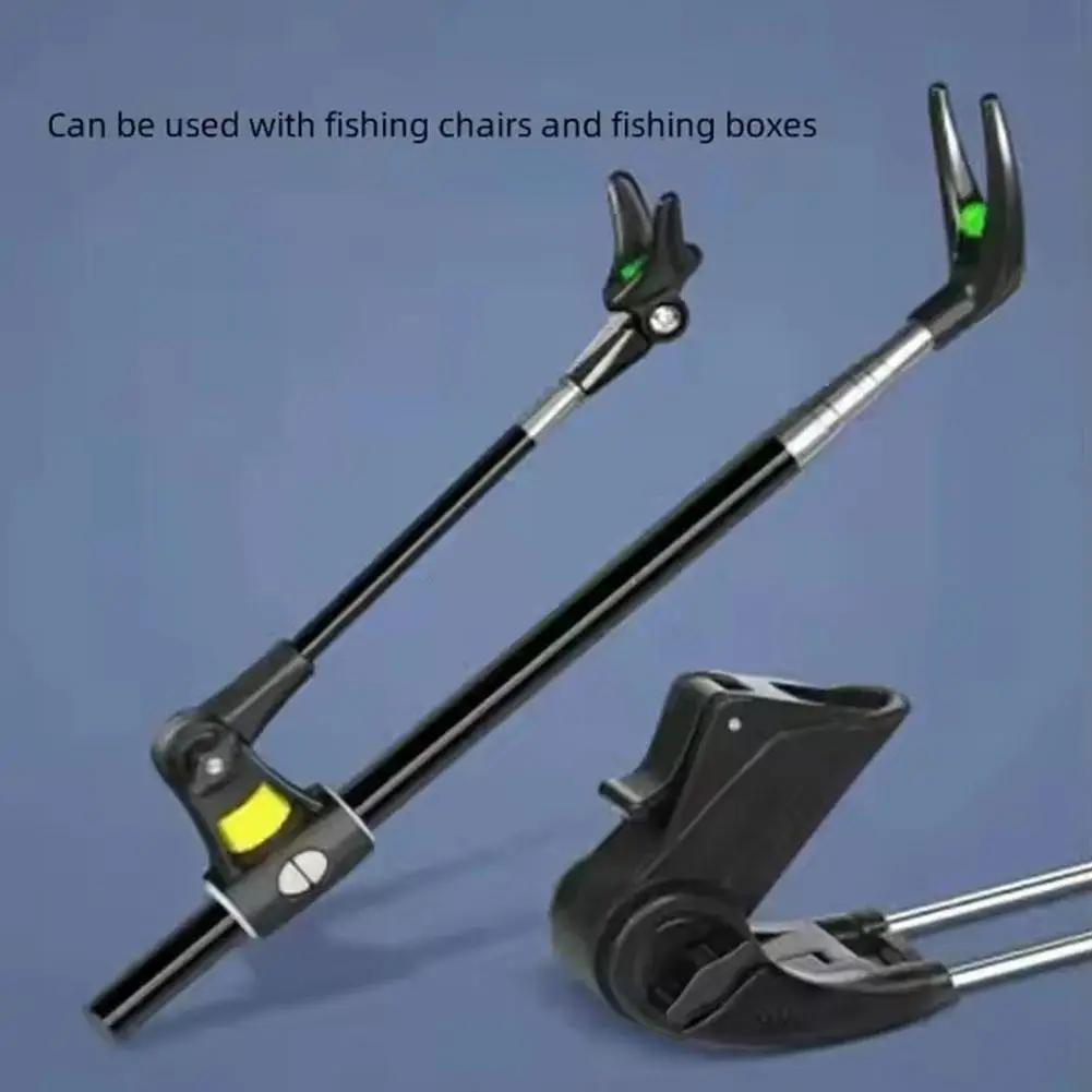 1,7 M/2,1 M/2,4 M Neue Aluminium Legierung Verdickt Teleskop Angelrute Halterung Angelrute Dual Zweck halterung Angelrute Halter Image
