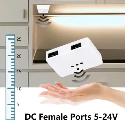 DC 5-24V Hand Sweep Motion Sensor Smart Switch DC Buchse Modul Dimmer Controller für Led Streifen licht Schrank Lampe