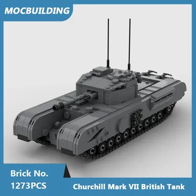 MOC Bausteine Churchill Mark VII Tank Modell Kreative Militär DIY Zusammengesetzte Ziegel Sammlung Spielzeug Weihnachten Geschenke 1273PCS Image