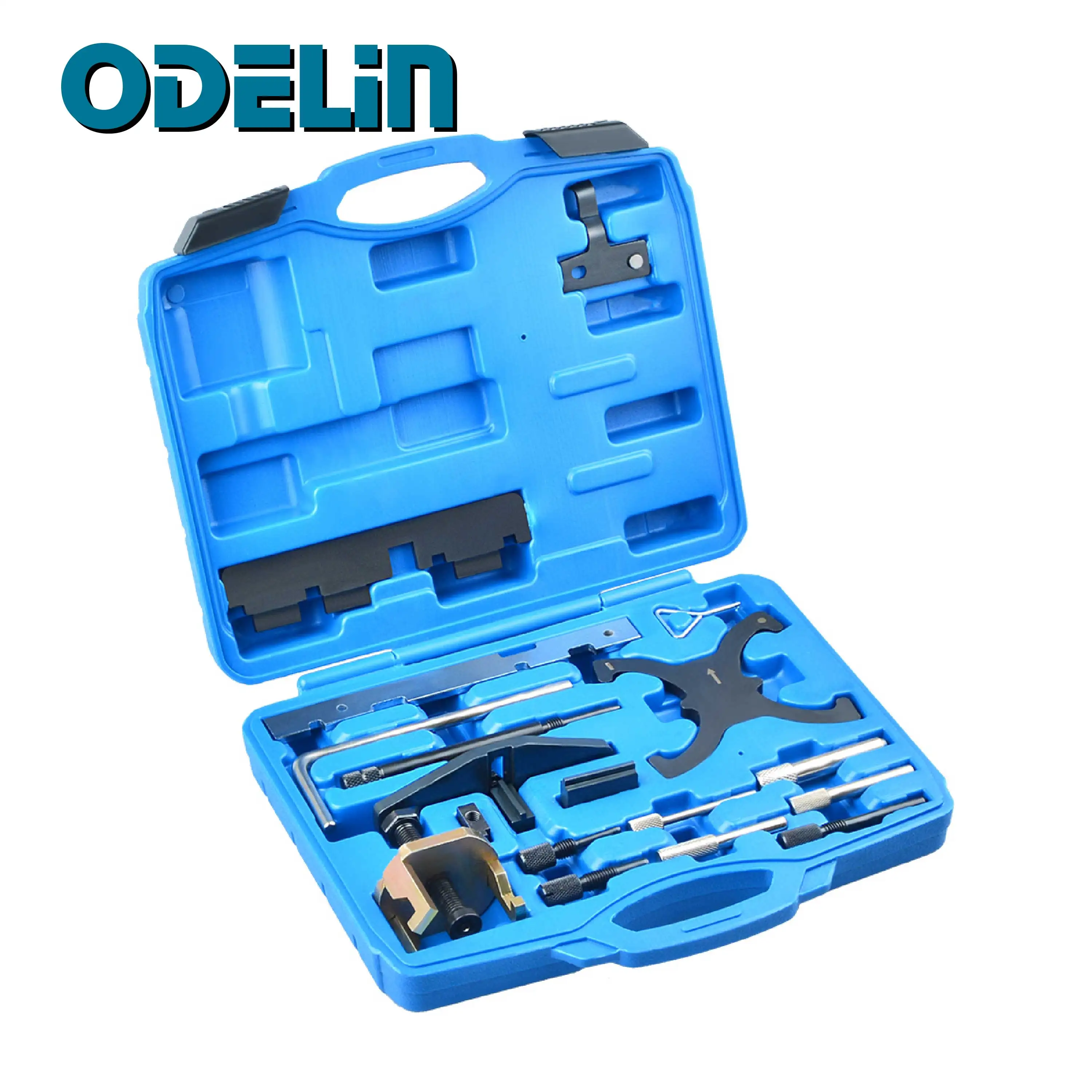 Motor-Einstellwerkzeug-Set Nockenwellen-Schwungrad-Arretierwerkzeuge für Ford Mazda 1.4 1.6 1.8 2.0 Di/TDCi/TDDi ECOBOOST Nockenwellen-Haltegerät Image