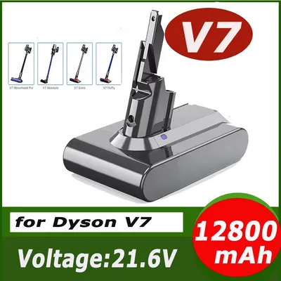 Für Dyson V7 Akku 21,6 V 38000 mAh Lithium FLUFFY V7 Animal V7 Pro 225403 229687 Werkzeuge wiederaufladbarer Akku Image