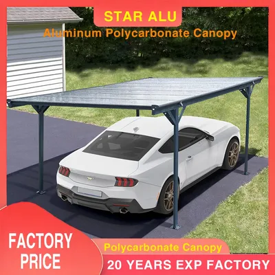 Outdoor Aluminum Awning with Durable Polycarbonate Sheet – Ideal for Window or Door Shade, Rain & UV Protection All Year
