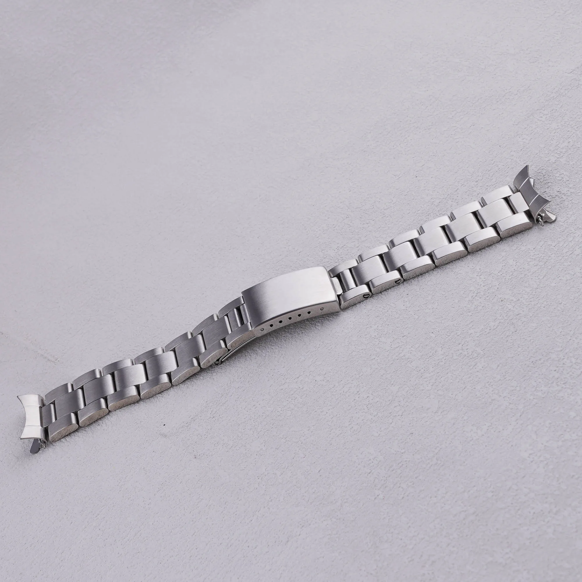 US Stock TAX FREE for Rolex Datejust 20mm Silver Brushed 316L Steel Hollow Curved End Luxury Oyster Watch Band Strap Bracelet