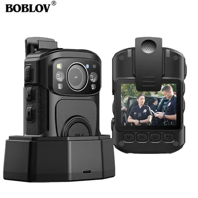 Boblov b4k5 128g 4k körper kamera ip68 gps körper getragene kamera polizei kamera 11hrs video aufzeichnung nachtsicht körper cam ladestation