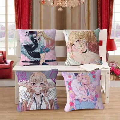 My Dress-Up D-Darling Anime Kissenbezug, dekoratives Kissen, Sofa, Heimdekoration, Kissenbezüge Image