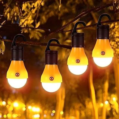 4pcs Camping Lanterns Portable LED Outdoor Waterproof Tent Lights 50LM Waterproof Camping for Backpacking Hiking Fishing Emergency Hanging Light Lightweight