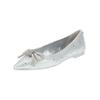 Ballerina STEVE MADDEN "STEVE MADDEN Ballerinas Textil", Damen, Gr. 39, silber, Textil, casual, Schuhe