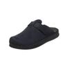Hausschuh ROHDE "Rohde Hausschuhe Leder", Herren, Gr. 43, blau (ocean), Leder, casual, Schuhe