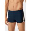 Badepants SCHIESSER "Nautical Active", Herren, Gr. 5, N-Gr, 801, blau, Gewirkt, Obermaterial: 82% Polyamid, 18% Elasthan, casual, Badehosen, mit komfortablem Innenslip, Bindekordel