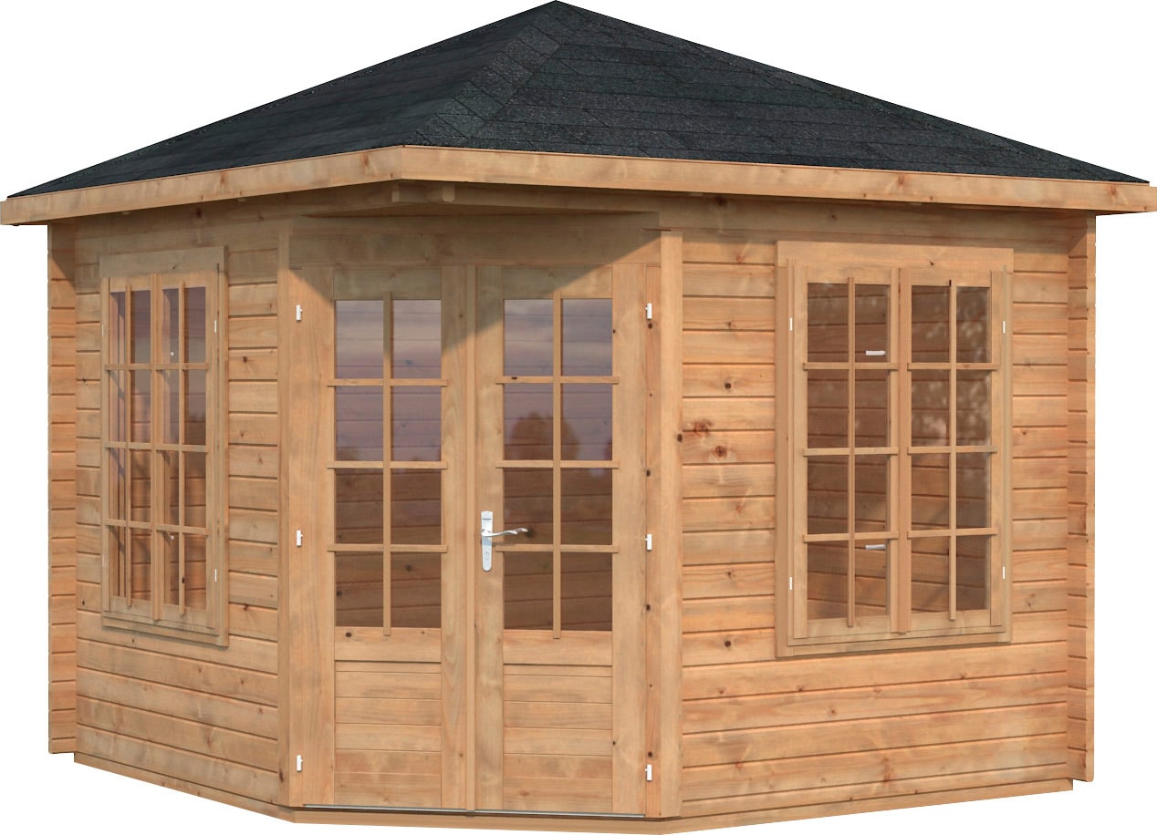 Gartenhaus PALMAKO "Pavillon Melanie", braun (hellbraun), Fußboden im Gartenhaus, ohne Dacheindeckung, Holzwerkstoff, Gartenhäuser, hellbraun Image