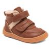 Barfußschuh BISGAARD "barefoot becky lamb", Kinder, Gr. 22, weiß (whisky), Leder, casual, Schuhe, Winterboots mit Lammfell, Größenschablone zum Download
