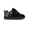 Sneaker DC SHOES "Court Graffik Se", Kinder, Gr. 1(32), schwarz (schwarz, schwarz, grau), 87, 6% Leder, 12% Synthetik, 0, 4% Polyester, Schuhe
