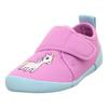 Hausschuh SUPERFIT "VENTI WMS: Weit", Kinder, Gr. 27, pink, mint einhorn, Polyester, casual, Schuhe, Barfußschuh mit Klettverschluss, Größenschablone zum Download