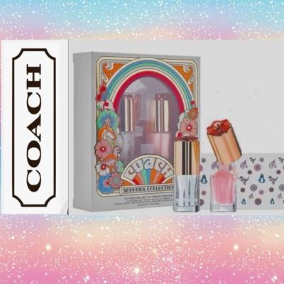 Coach Makeup | 5 For $100 Coach + Sephora Special Edition Nail Polishes & Stickers New | Color: Pink | Size: 2 X 0.25 Oz. / 7.5 Ml