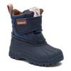 Winterstiefel BISGAARD "pixie", Kinder, Gr. 26, blau (navy), Leder, Synthetik, Textil, sportlich, Schuhe, Klettstiefel mit Lammwolle, Größenschablone zum Download
