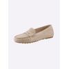 Slipper CAPRICE, Damen, Gr. 42, beige (sand), Veloursleder, sportlich, Schuhe