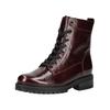 Schnürstiefelette GABOR COMFORT "Gabor Comfort Stiefelette Leder", Damen, Gr. 42, rot lack, Leder, casual, Schuhe