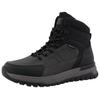 Winterboots ROMIKA, Herren, Gr. 42, schwarz (schwarz, grau), Lederimitat, casual, Schuhe, Schnürboots, Trekkingstiefel mit Reißverschluss