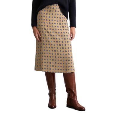 Webrock MARC O'POLO "aus LENZING™ ECOVERO™", Damen, Gr. 36, multi, pure sand, Obermaterial: 100% Viskose; Futter: 100% Nicht verfügbar, casual, figurbetont wadenlang, Röcke Image