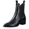 Stiefelette GANT "St Broomly", Damen, Gr. 37, schwarz, Leder, unifarben, elegant, Schuhe, Business Stiefel in spitzer Form mit Blockabsatz