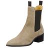 Stiefelette GANT "St Broomly", Damen, Gr. 38, beige, Veloursleder, elegant, Schuhe, Business Stiefelette, Schlupfboots in spitzer Form mit Blockabsatz