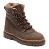 Winterboots BISGAARD "gert lamb", Kinder, Gr. 33, braun (rustic braun), Leder, casual, Schuhe, Sneaker mit Lammfell, Größenschablone zum Download