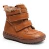 Lauflernschuh BISGAARD "storm lamb", Kinder, Gr. 22, braun (cognac), Leder, Basic, Schuhe, Babyschuh mit Lammfell, Größenschablone zum Download