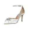High-Heel-Pumps STEVE MADDEN "STEVE MADDEN Pumps Textil", Damen, Gr. 39, weiß (ivory), Textil, elegant, Schuhe