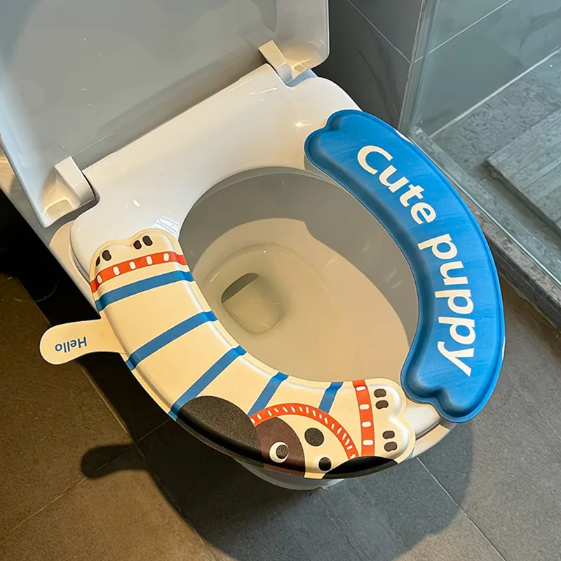 2 Teil/satz Wiederverwendbare Wc Sitz Abdeckung Wiederverwendbare Wc Aufkleber Universal Waschbar Wc Matte Wasserdichte Paste Bad Wc Kissen