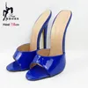2025 sommer Frauen Sexy Hausschuhe 18 CM Ultra high Heels Neue Dias Party Weibliche Schuhe Plus Größe Club Mode Sandalen zapatos Mujer