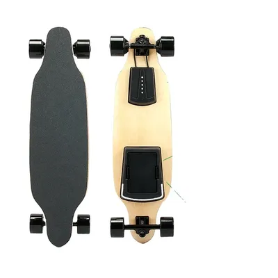 Deo Fast Speed 40KM Electric Skateboard Kit with Removable Battery Pack & Flashlight 9 Ply Canadian Maple Skate Board Decks