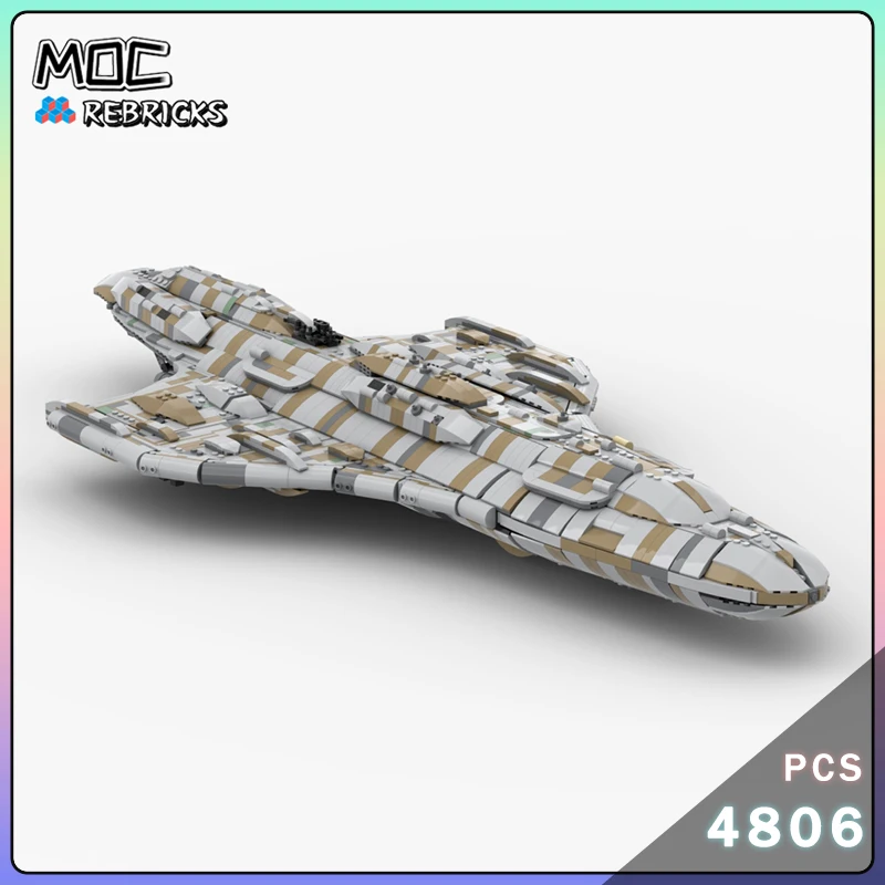 Berühmtes Schlachtschiff UCS MC80 Cruiser MOC Bausteine Space Warship Montagemodellsammlung Technologie Ziegel Junge Spielzeug Geschenke Image