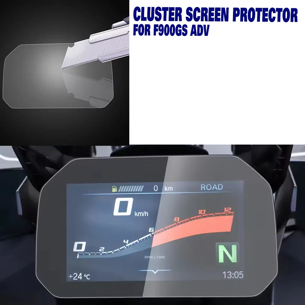 Für BMW F900GS F900 GS ADV F900 GS 2024 2025 Tacho Scratch Cluster Display Schutz Film Dashboard screen Protector Image