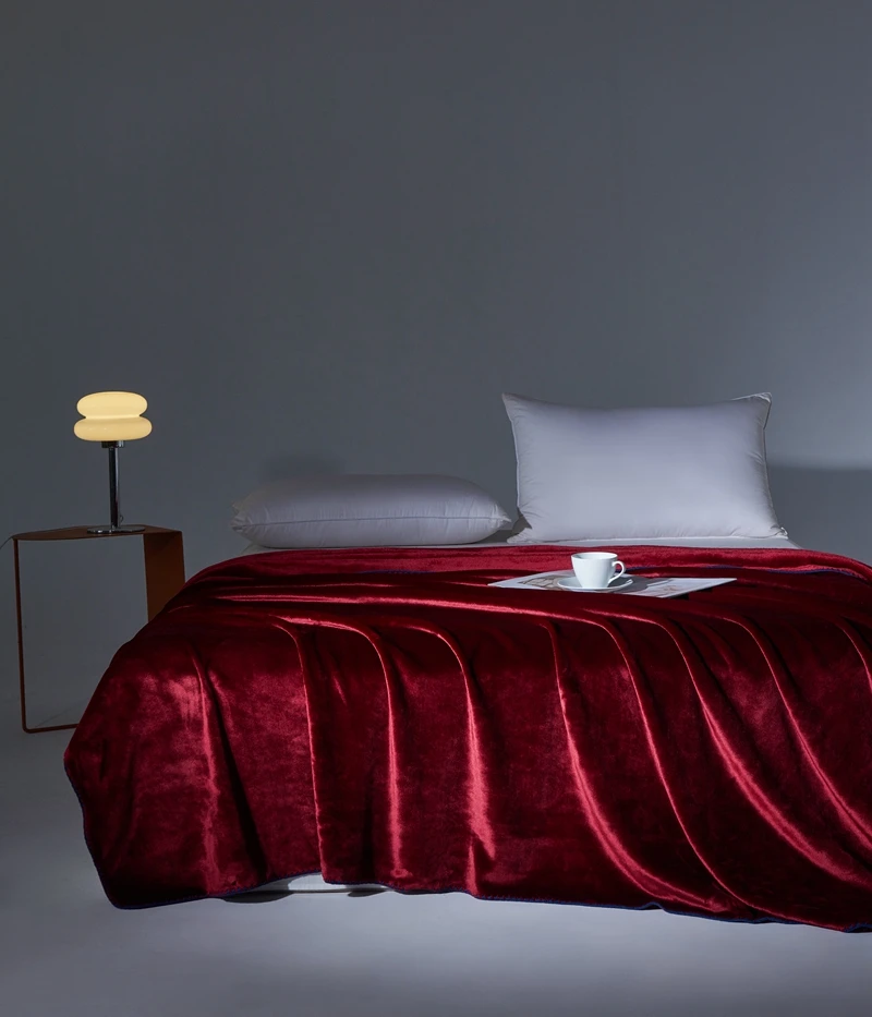 Weiche Samt Decke Einfarbig Bettlaken Haut-freundliche Plaid Decke Erwachsene Kinder Nickerchen Schal Einfache Reise Decke manta Image