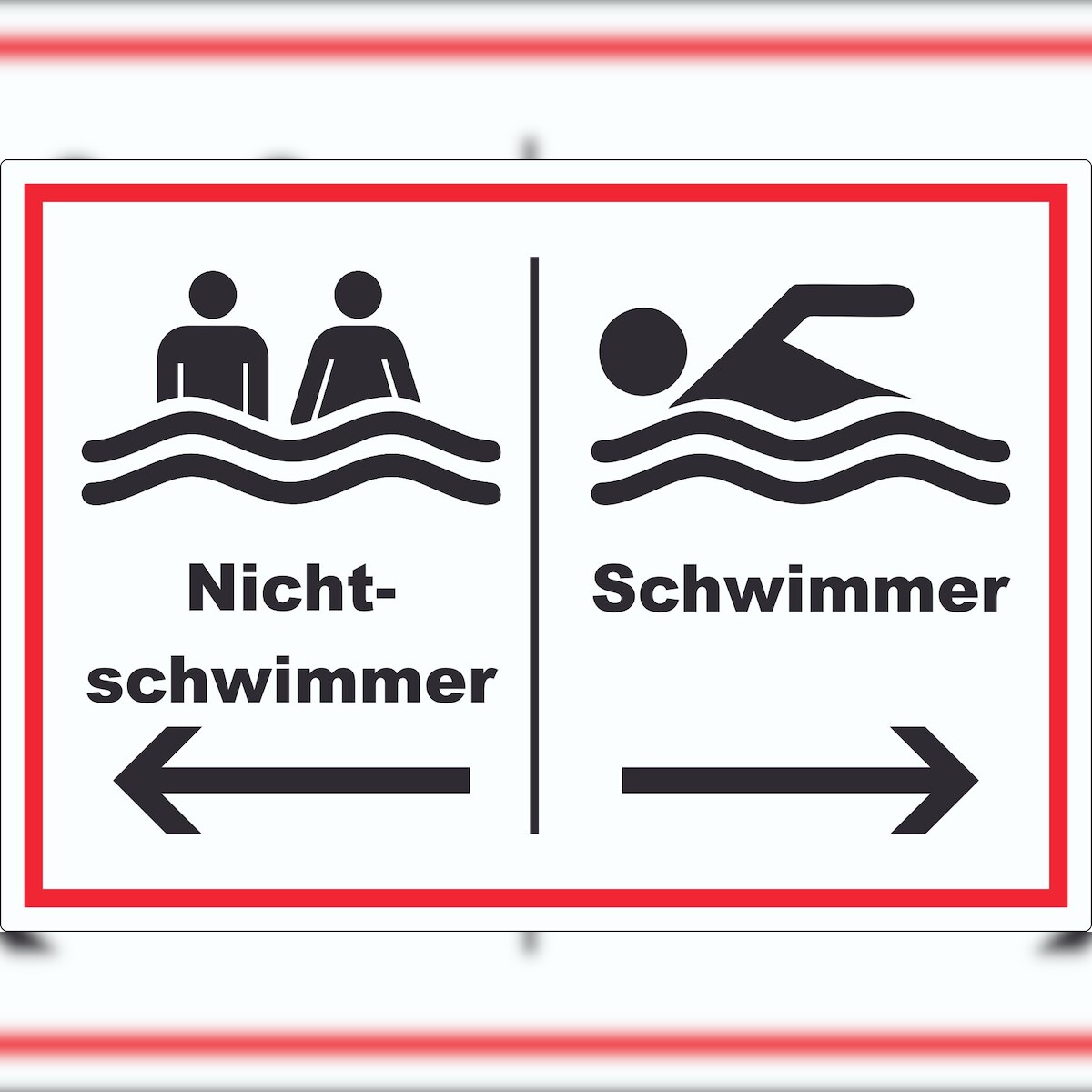 HB-Druck Nichtschwimmer Schwimmer Aufkleber A6 (105x148mm) Image