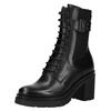 High-Heel-Stiefelette NERO GIARDINI "Nero Giardini Stiefelette Leder/Textil", Damen, Gr. 38, schwarz, Leder, Textil, casual, Schuhe