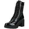 High-Heel-Stiefelette NERO GIARDINI "Nero Giardini Stiefelette Leder", Damen, Gr. 39, schwarz, Leder, casual, Schuhe