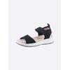 Sandale CAPRICE, Damen, Gr. 37, blau (marine), Textil, sportlich, Schuhe