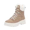 Schnürstiefelette RIEKER "Rieker Stiefelette Glattleder", Damen, Gr. 36, braun (camel), Glattleder, casual, Schuhe